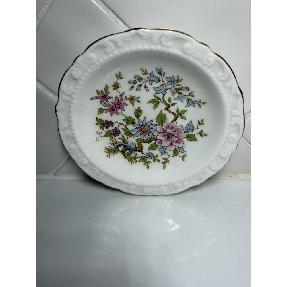 Paragon England Fine Bone China 4 5/8" Tree of Kashmir Coaster Trinket Tray